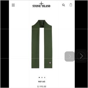Stone Island Junior Scarf Size 2, Color Gray